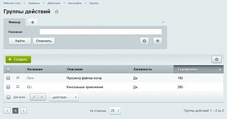 Действия